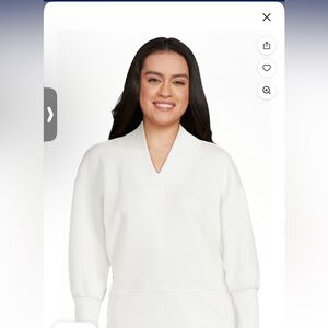 Size small scuba knit jogger set.  Winter white, new without tags.